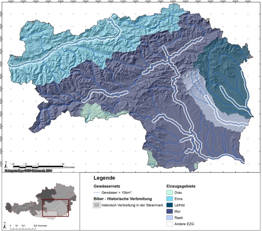 Historische Verbreitung des Bibers in der Steiermark. P. Zimmermann Historische Verbreitung des Bibers in der Steiermark. P. Zimmermann